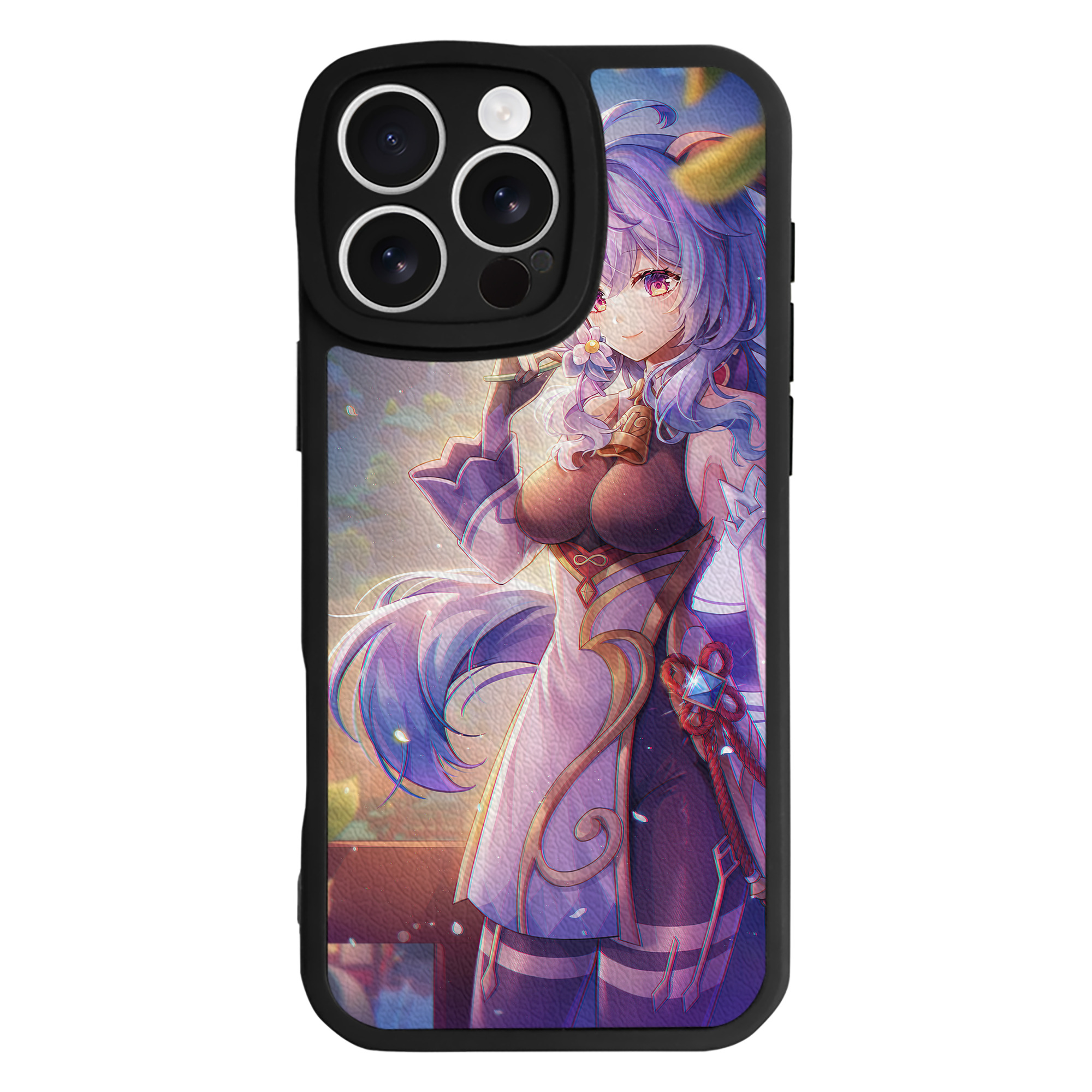 げんし神 genshin 【iPhone 16シリーズ対応】シリコンスマホケース（レザー調） 材質：シリコン